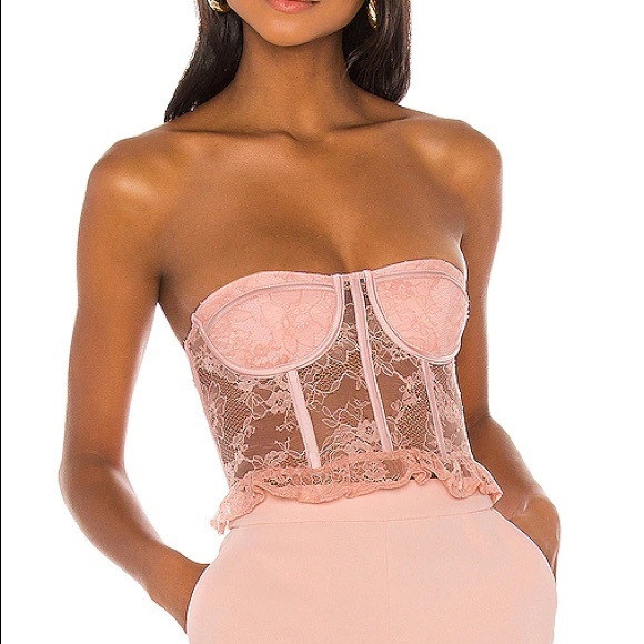 NBD Tops - NBD Nicole Strapless Top in Dusty Pink Medium